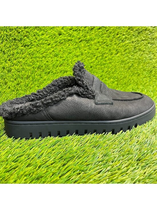 Vionic Shoes - Vionic Uptown Mule Womens Size 8.5 Black Casual Comfort Leather Slip On Slippers